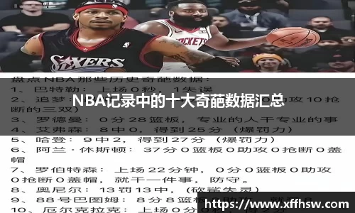 NBA记录中的十大奇葩数据汇总